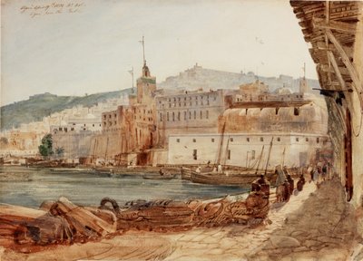 Algier vom Hafen aus von William Wyld